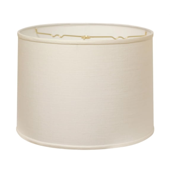 HomeRoots 470199 18 in. Throwback Drum Linen Lampshade White
