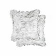 thumbnail image 1 of 18" x 18" x 5" Gradient Gray/Faux Fur - 2pack Pillow, 1 of 3
