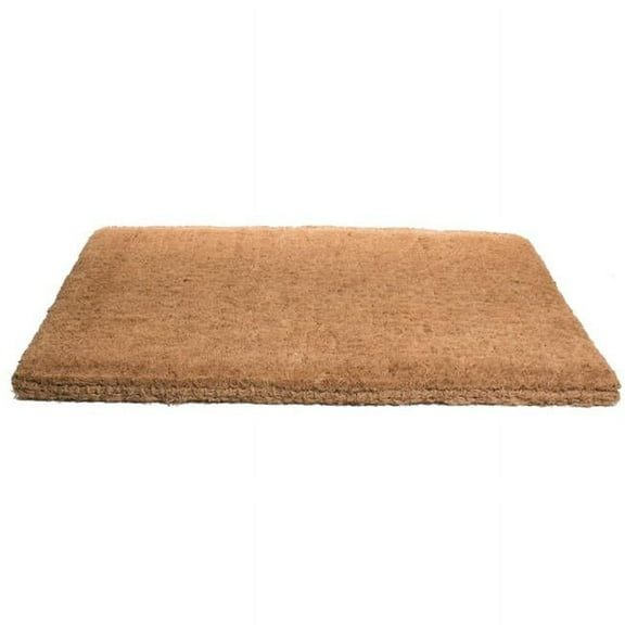 HomeRoots 573930 18 x 47 in. Brown Coir Outdoor Door Mat