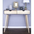 thumbnail image 1 of HomeRoots 2-Drawer Console Table - Graphite, 1 of 2