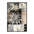 thumbnail image 1 of 2' X 3' Beige And Gray Floral Power Loom Distressed Stain Resistant Area Rug, 1 of 5