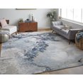 thumbnail image 1 of 2' X 3' Blue Abstract Area Rug, 1 of 5