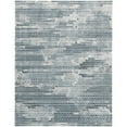 thumbnail image 1 of 2' X 3' Blue And Gray Polka Dots Distressed Stain Resistant Area Rug, 1 of 10
