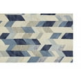 thumbnail image 1 of HomeRoots 2' X 3' Blue Ivory And Gray Wool Geometric Tufted Handmade Area Rug, 1 of 7