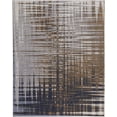 thumbnail image 1 of 2' X 3' Blue Orange And Gray Abstract Power Loom Area Rug, 1 of 5