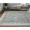 thumbnail image 1 of 2' X 3' Gray Black And Tan Wool Plaid Tufted Handmade Stain Resistant Area Rug, 1 of 5