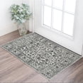 thumbnail image 1 of 2' x 3' Gray Floral Power Loom Area Rug, 1 of 9