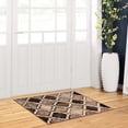 thumbnail image 1 of 2' X 3' Ivory Quatrefoil Power Loom Distressed Stain Resistant Area Rug, 1 of 4