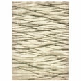 thumbnail image 1 of 2' X 3' Ivory Sand And Ash Abstract Power Loom Stain Resistant Area Rug, 1 of 5