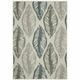 thumbnail image 1 of 2' X 3' Beige Floral Stain Resistant Indoor Outdoor Area Rug, 1 of 10