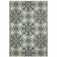 thumbnail image 1 of 2' X 3' Beige Oriental Stain Resistant Indoor Outdoor Area Rug, 1 of 9