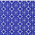 thumbnail image 1 of 2' X 4' Cobalt Blue And White Geometric Washable Non Skid Area Rug, 1 of 2