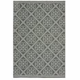 thumbnail image 1 of 3' X 5' Grey Geometric Stain Resistant Indoor Outdoor Area Rug, 1 of 6