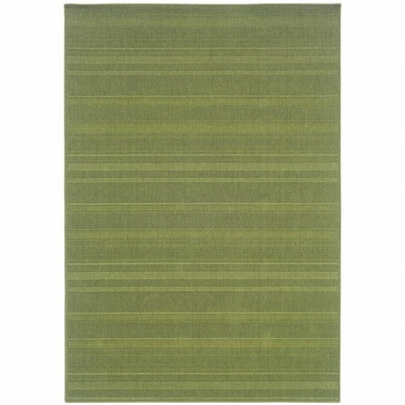 2' X 3' Green Stain Resistant Indoor Outdoor Area Rug