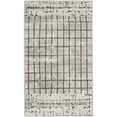 thumbnail image 1 of 2' X 4' Ivory And Grey Abstract Power Loom Distressed Non Skid Area Rug, 1 of 5