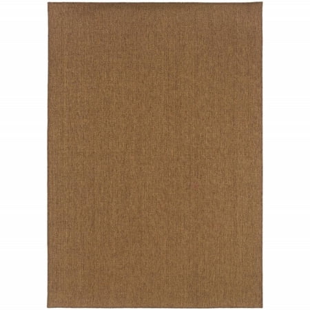 2' X 4' Tan Stain Resistant Indoor Outdoor Area Rug
