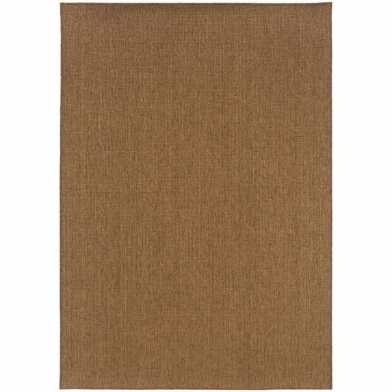 2' X 4' Tan Stain Resistant Indoor Outdoor Area Rug
