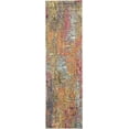 thumbnail image 1 of HomeRoots 480200 2 x 6 ft. Sunset Abstract Power Loom Non Skid Rectangle Area Rug, 1 of 5