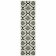 thumbnail image 1 of 2' X 7' Beige Geometric Stain Resistant Indoor Outdoor Area Rug, 1 of 10