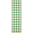 thumbnail image 1 of HomeRoots 507118 2 x 8 ft. Green Geometric Stain Resistant Indoor & Outdoor Rectangle Area Rug, 1 of 6