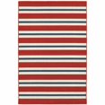 thumbnail image 1 of 2' X 3' Red Geometric Stain Resistant Indoor Outdoor Area Rug, 1 of 10