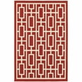 thumbnail image 1 of HomeRoots 2' x 3' Red and Ivory Geometric Stain Resistant Indoor Outdoor Area Rug, 1 of 6