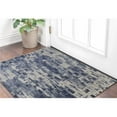 thumbnail image 1 of HomeRoots 566944 2 x 3 ft. Abstract Hand Woven Worn Faded Rectangle Area Rug, Blue & Ivory, 1 of 1
