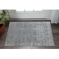 thumbnail image 1 of HomeRoots 566890 2 x 3 ft. Abstract Hand Woven Worn Faded Rectangle Area Rug, Gray & Silver, 1 of 3