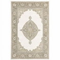 thumbnail image 1 of HomeRoots  2 x 3 ft. Beige Ivory Tan Gold Gray & Green Oriental Power Loom Stain Resistant Rectangle Area Rug - Beige and Ivory, 1 of 1