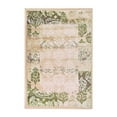 thumbnail image 1 of HomeRoots  2 x 3 ft. Damask Power Loom Distressed Stain Resistant Rectangle Area Rug - Beige, 1 of 1