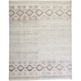 thumbnail image 1 of HomeRoots  2 x 3 ft. Gray Ivory & Pink Geometric Hand Knotted Rectangle Area Rug - Gray Ivory and Pink - 2 x 3 ft., 1 of 1