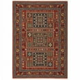 thumbnail image 1 of HomeRoots  2 x 3 ft. Oriental Power Loom Stain Resistant Area Rug with Fringe - Multi Color, 1 of 1