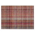 thumbnail image 1 of HomeRoots 561912 2 x 3 ft. Red Plaid Washable Non Skid Indoor Outdoor Rectangle Machine Woven Area Rug, 1 of 1