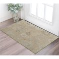 thumbnail image 1 of HomeRoots 567181 2 x 3 ft. Wool Floral Hand Knotted Rectangle Area Rug, Tan & Ivory, 1 of 1
