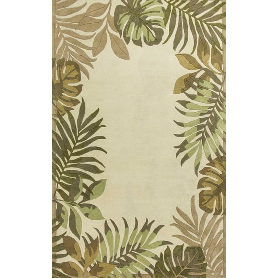 HomeRoots 353974 30 x 50 in. Wool Ivory Area Rug