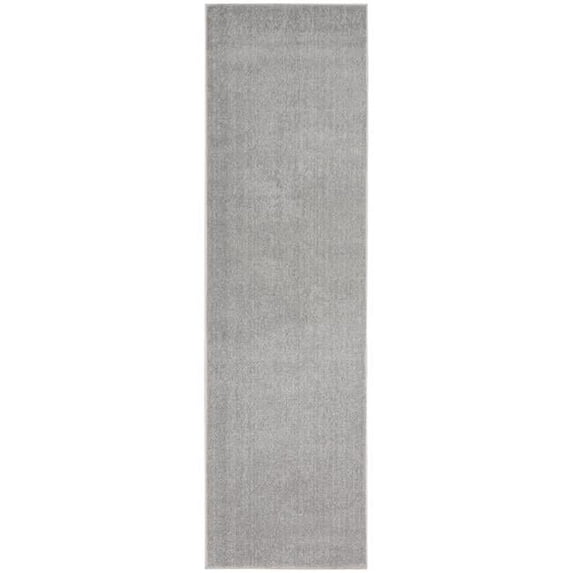 HomeRoots 2 x 6 ft. Silver Gray Non Skid Indoor & Outdoor Runner Area Rug - Gray - 2 x 6 ft.