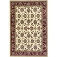 thumbnail image 1 of 8' Red And Ivory Floral Medallion Runner Rug, 1 of 6