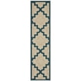 thumbnail image 1 of HomeRoots 506983 2 x 8 ft. Gray Geometric Stain Resistant Indoor & Outdoor Rectangle Area Rug, 1 of 4