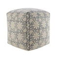thumbnail image 1 of HomeRoots 517918 20 in. 100 Percent Cotton Farmhouse Ottoman Beige, 1 of 10