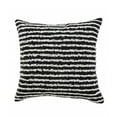 thumbnail image 1 of HomeRoots 20" X 20" Black And Cream 100% Cotton Striped Zippered Pillow, 1 of 10