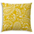 thumbnail image 1 of HomeRoots 20" X 20" Cream And White Blown Seam Paisley Throw Indoor Outdoor Pillow, 1 of 8