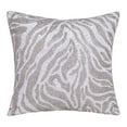 thumbnail image 1 of 20" X 20" Ivory Safari Animals Abstract Polyester Zippered Pillow With Beads, 1 of 10