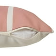 thumbnail image 1 of HomeRoots 20" X 20" Pink Zippered Geometric Indoor Outdoor Throw Pillow, 1 of 10