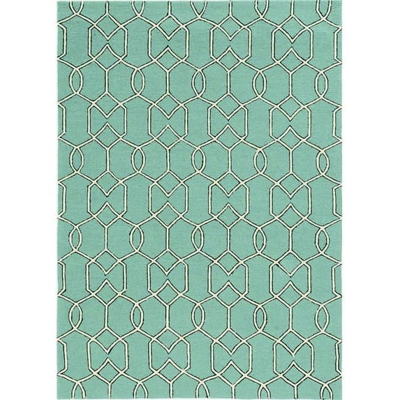 HomeRoots 21 x 34 in. UV-Treated Polypropylene Spa Area Rug - Spa - 21 x 34 in.