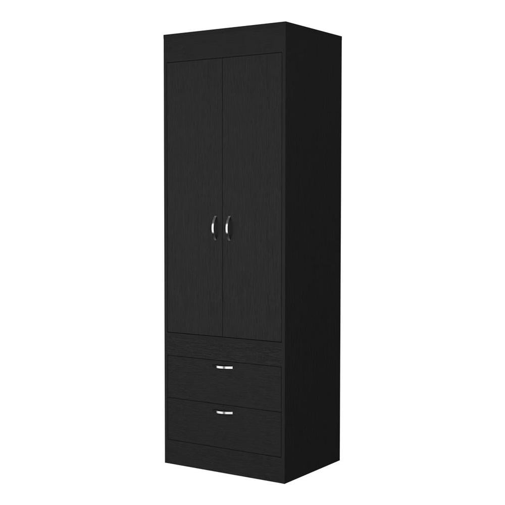 HomeRoots 23" Black Two Drawer Dresser