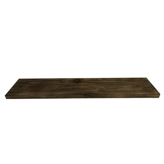 24" Solid Wood Wall-Mounted Shelving Unit