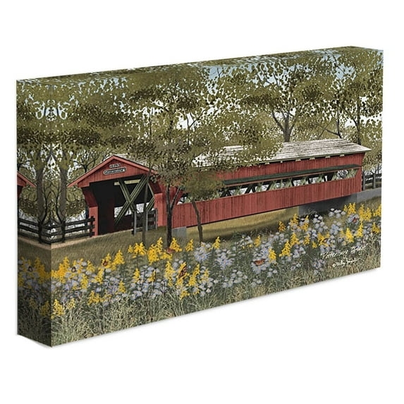 HomeRoots 24 x 36 x 1 in. Pottersburg Bridge Wrapped Canvas Print Wall Art