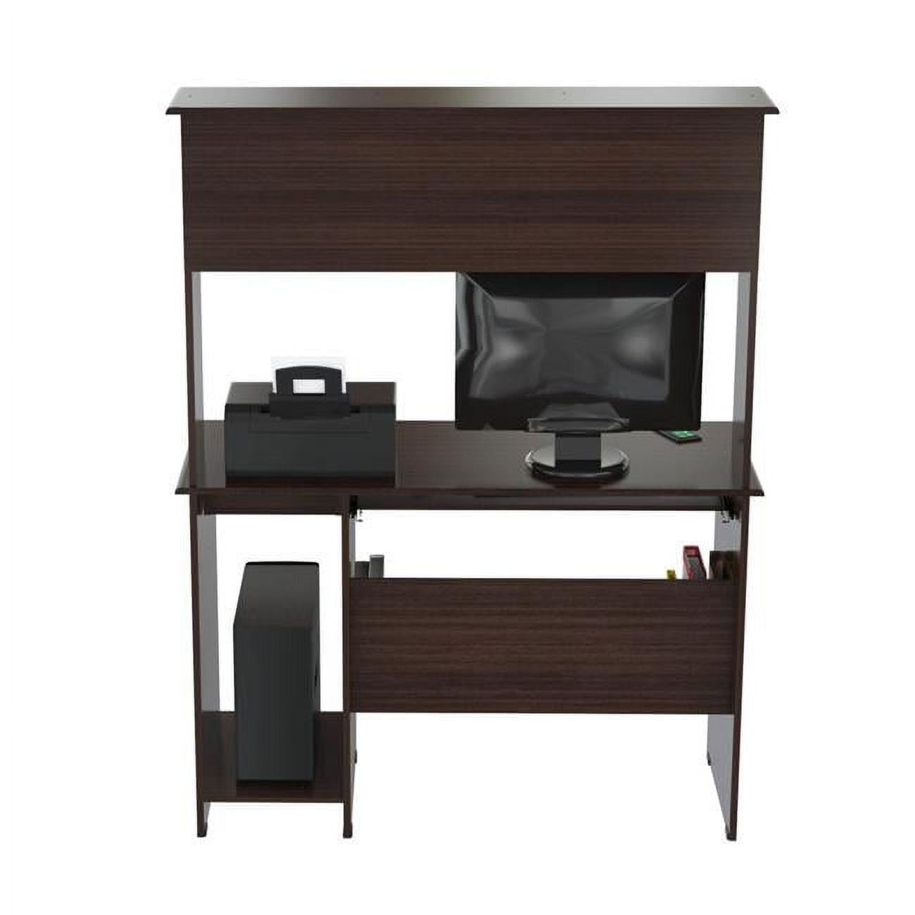 HomeRoots 249810 Computer Work Center with Hutch Melamine