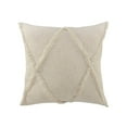 thumbnail image 1 of 26" X 26" Ivory 100% Cotton Zippered Pillow, 1 of 10