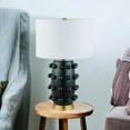 thumbnail image 1 of HomeRoots 26" Black and Gold Ceramic Abstract Table Lamp With White Drum Shade, 1 of 2
